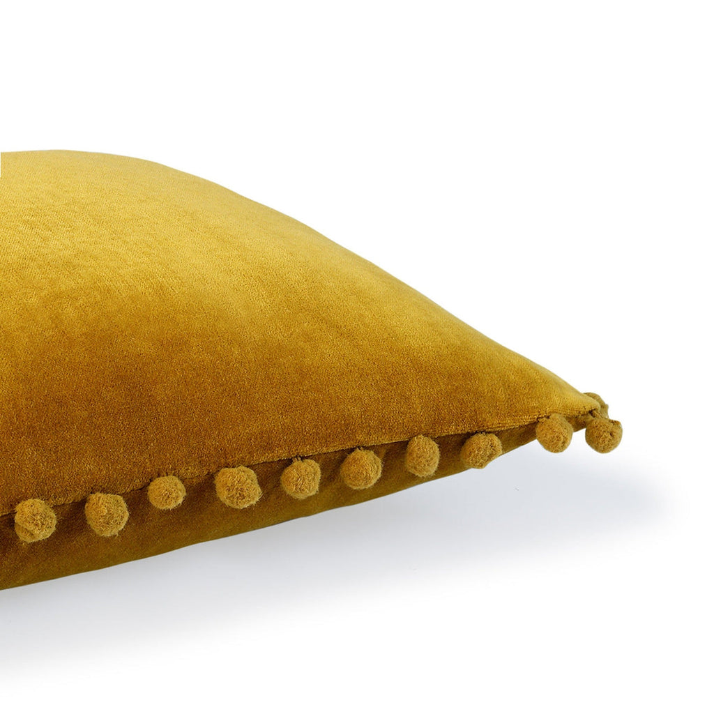 Velvet - Funda De Cojín - Terciopelo De Algodón - Amarillo Mostaza
