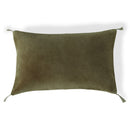 Housse De Coussin - Velours De Coton - Vert Kaki - Danube
