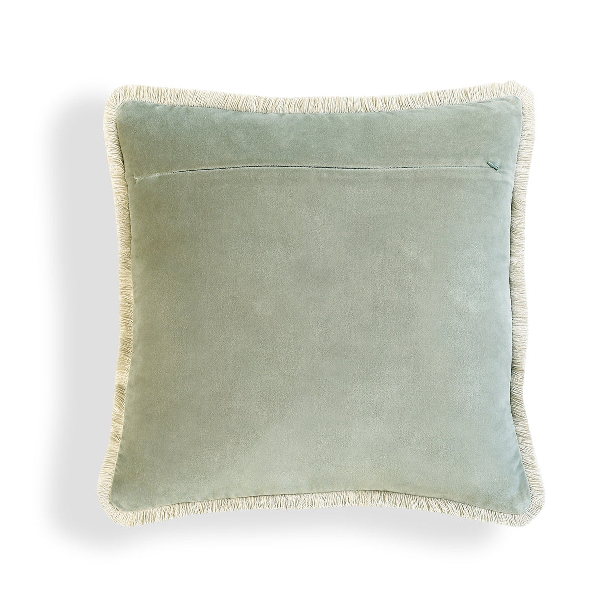 Riva - Funda De Cojín - Terciopelo De Algodón - Verde Grisáceo