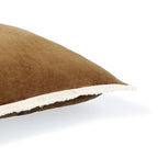Riva - Housse De Coussin - Velours De Coton - Brun Chêne