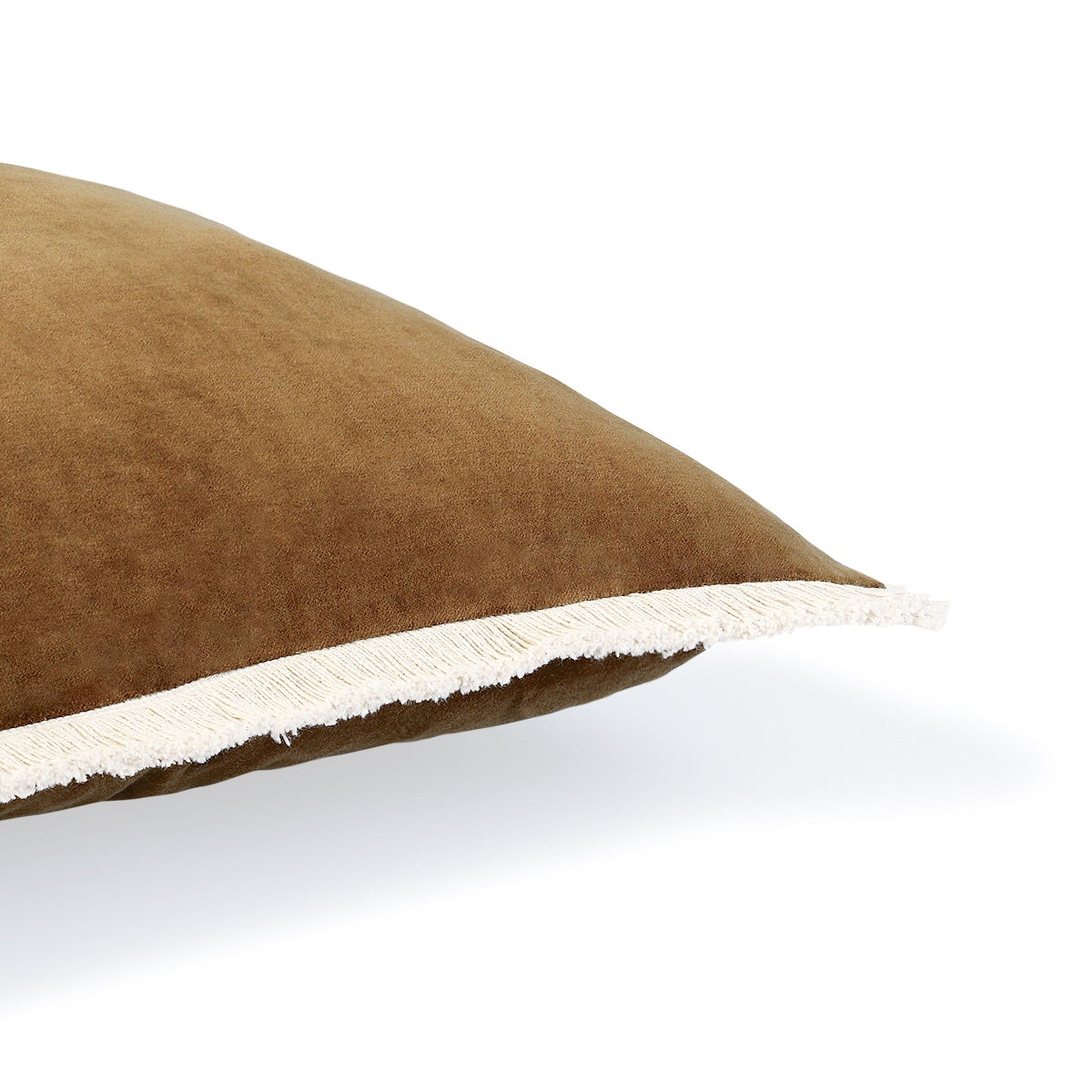 Riva - Housse De Coussin - Velours De Coton - Brun Chêne