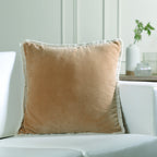 Riva - Cushion - Cotton Velvet - Camel