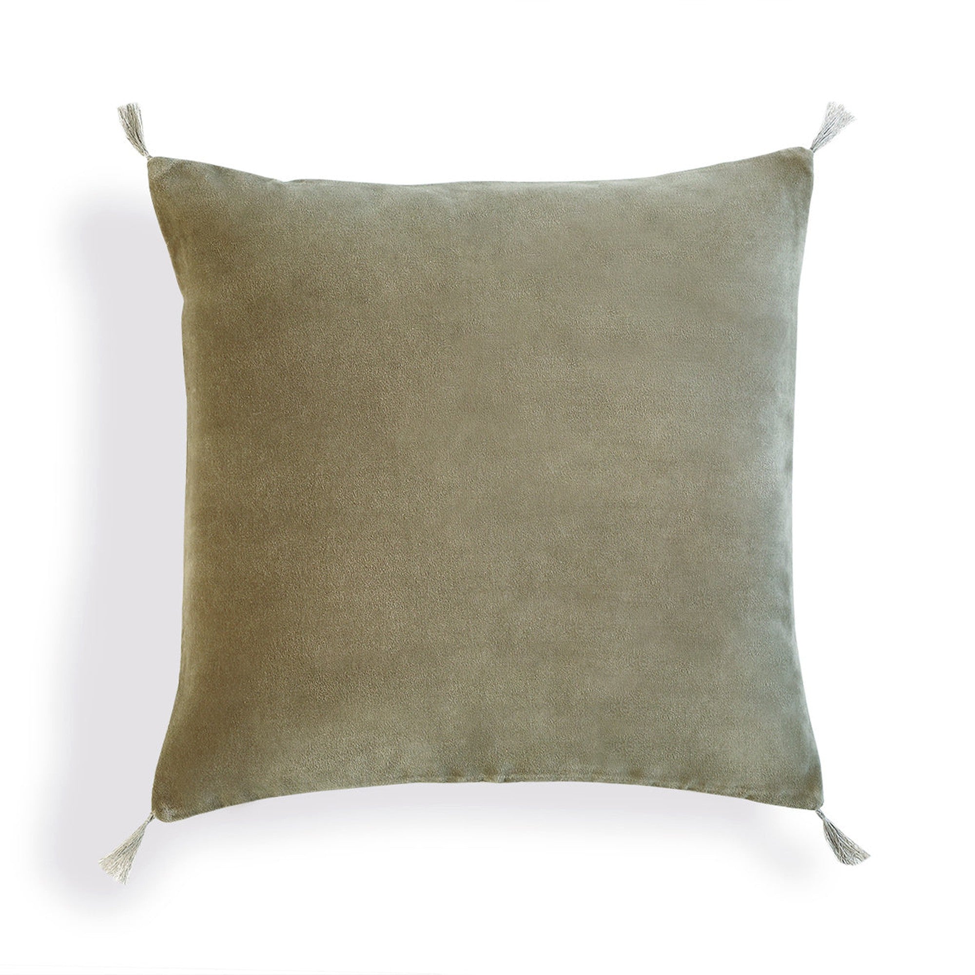 Danube - Cushion Cover - Cotton Velvet - Khaki Green