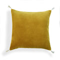 Danube - Funda De Cojín - Terciopelo De Algodón - Amarillo Mostaza