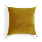 Danube - Funda De Cojín - Terciopelo De Algodón - Amarillo Mostaza