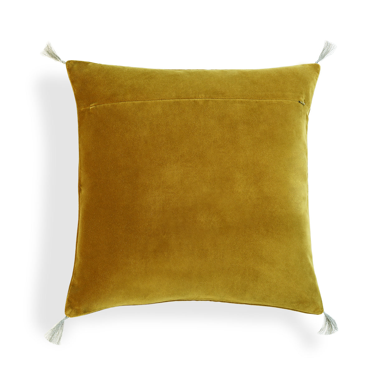 Danube - Funda De Cojín - Terciopelo De Algodón - Amarillo Mostaza