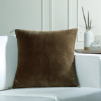 Danube - Cushion - Cotton Velvet - Oak Brown