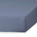 Camille - Drap Housse - Lin Lavé - Bleu Orage