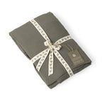 Camille - Bedding Set + Pillowcases - Washed Linen - Khaki Green