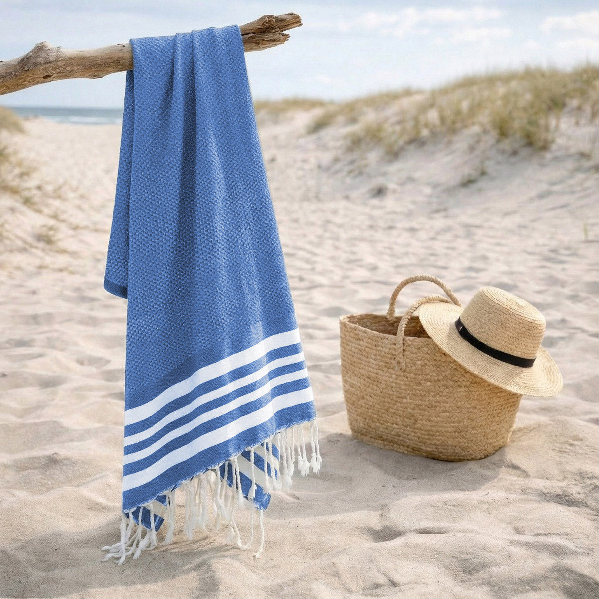 Newport - Fouta - Bleu Grec