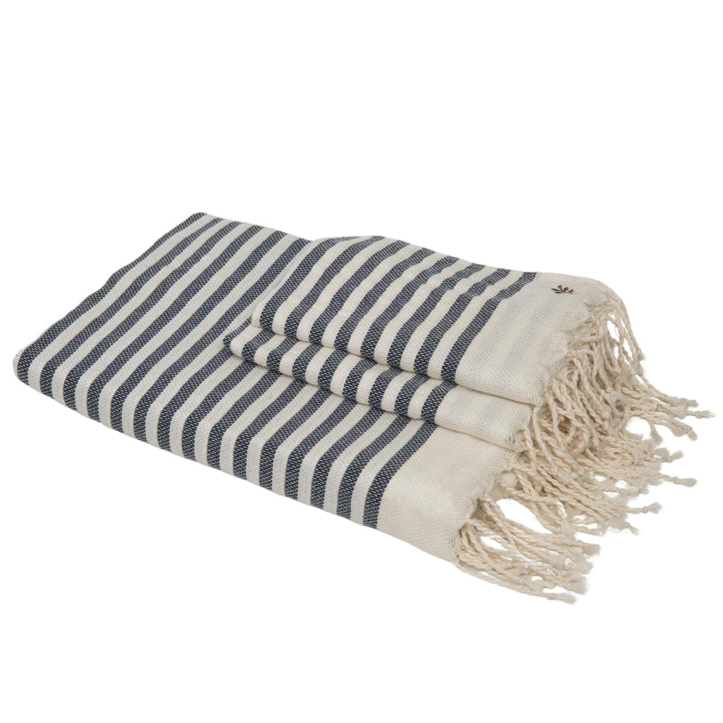 Bath Foutas (1+2) - Cotton - Denim Blue - Hossegor