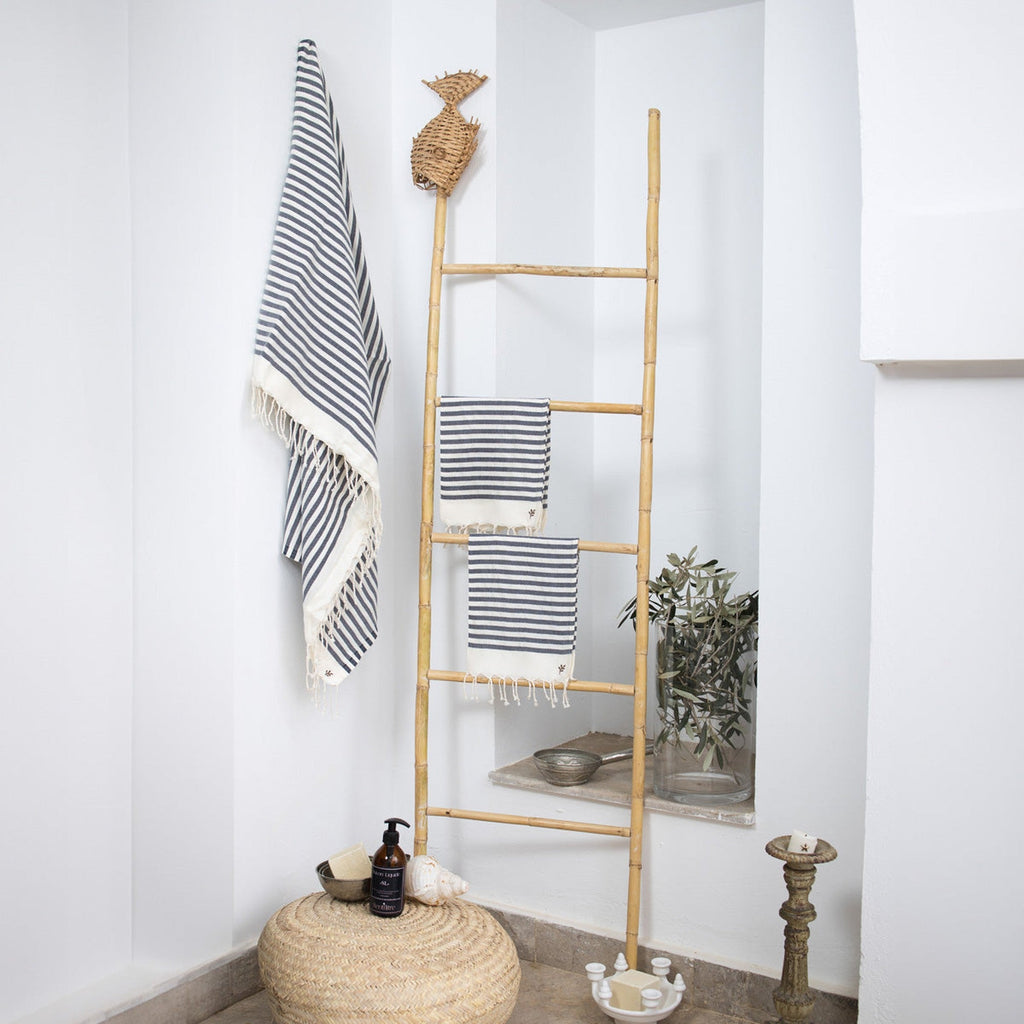 Bath Foutas (1+2) - Cotton - Denim Blue - Hossegor