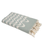 Cabana - Fouta Jacquard - Vert D'Eau