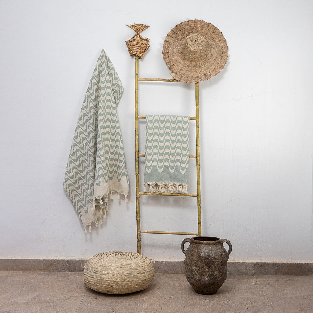 Cabana - Fouta Jacquard - Vert D'Eau