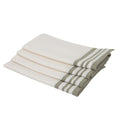 Set of 4 Cotton Napkins 45x45 - Mahdia - White / Olive Green