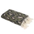 Jacquard Fouta - Cotton - Khaki Green - Leopard