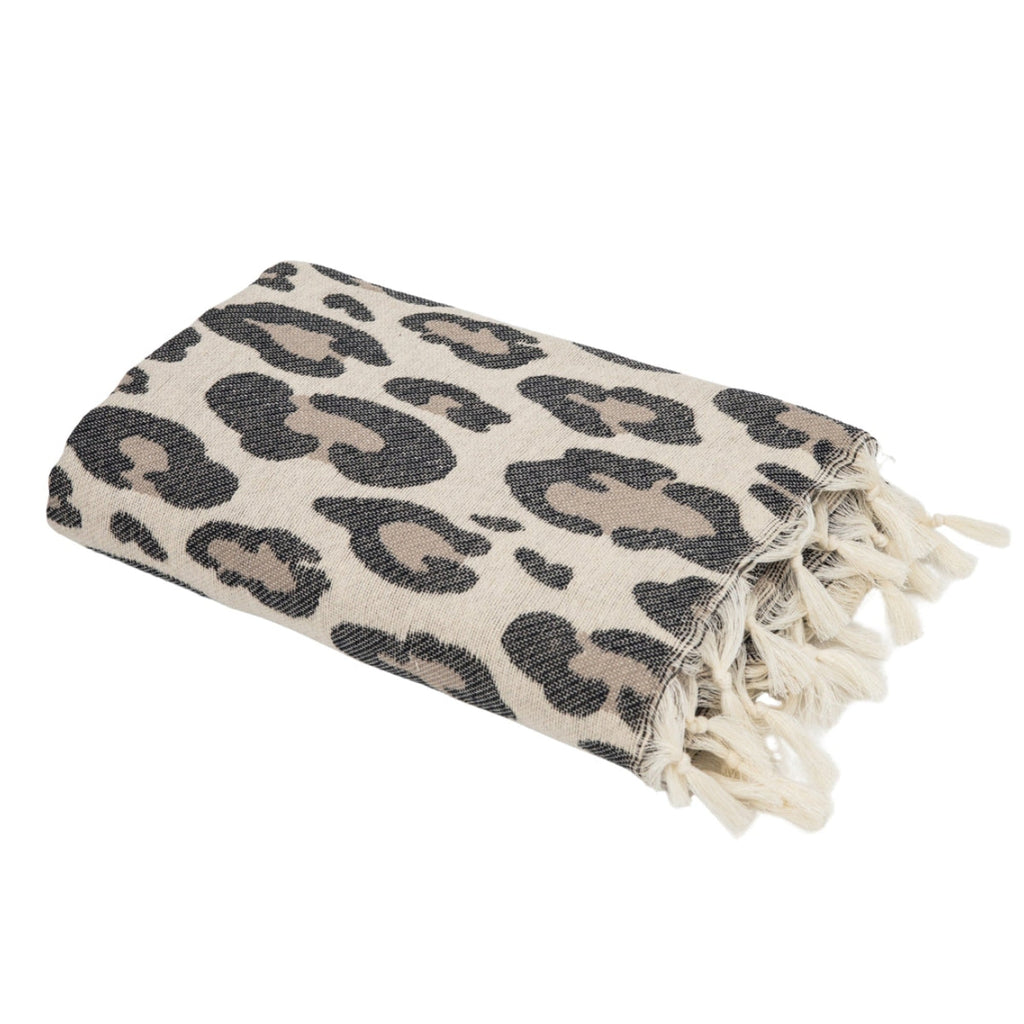Leopard - Fouta Jacquard - Naturel