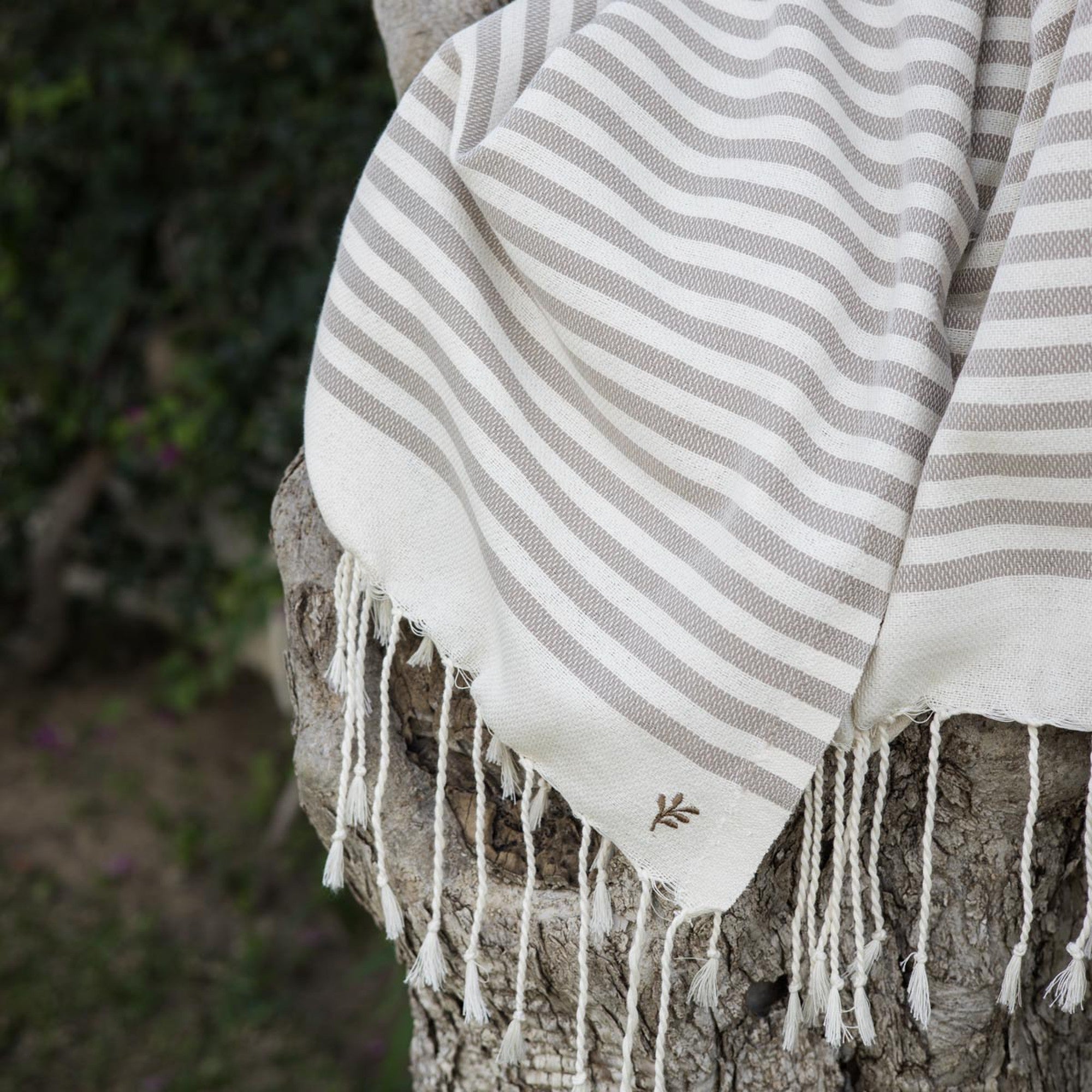 Fouta Xxl Coton 200X200 Hossegor Taupe