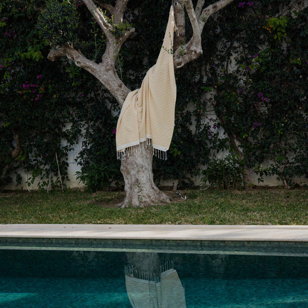 Fouta Xxl Hossegor - Amarillo Mostaza - Algodón