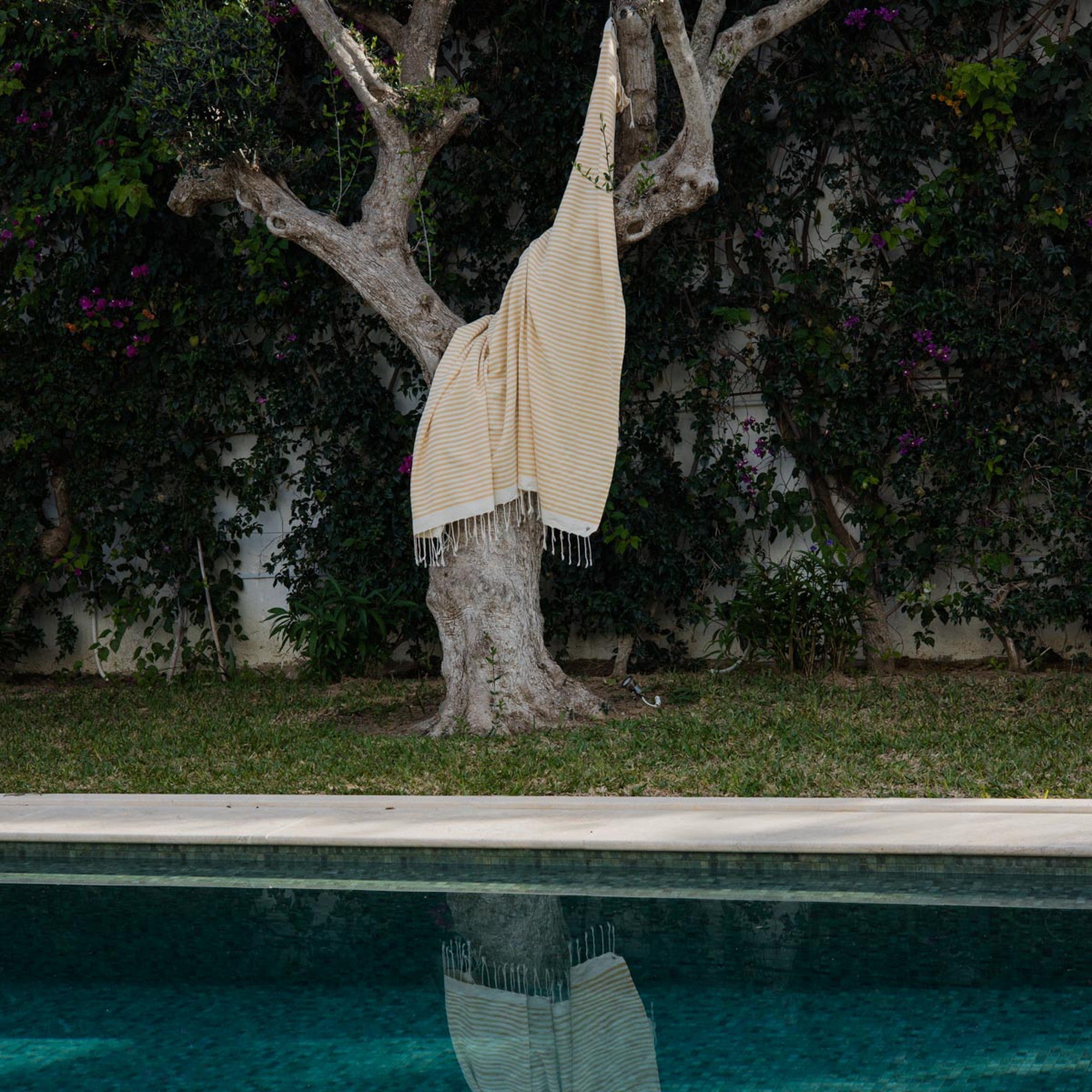 Fouta Xxl Hossegor - Amarillo Mostaza - Algodón
