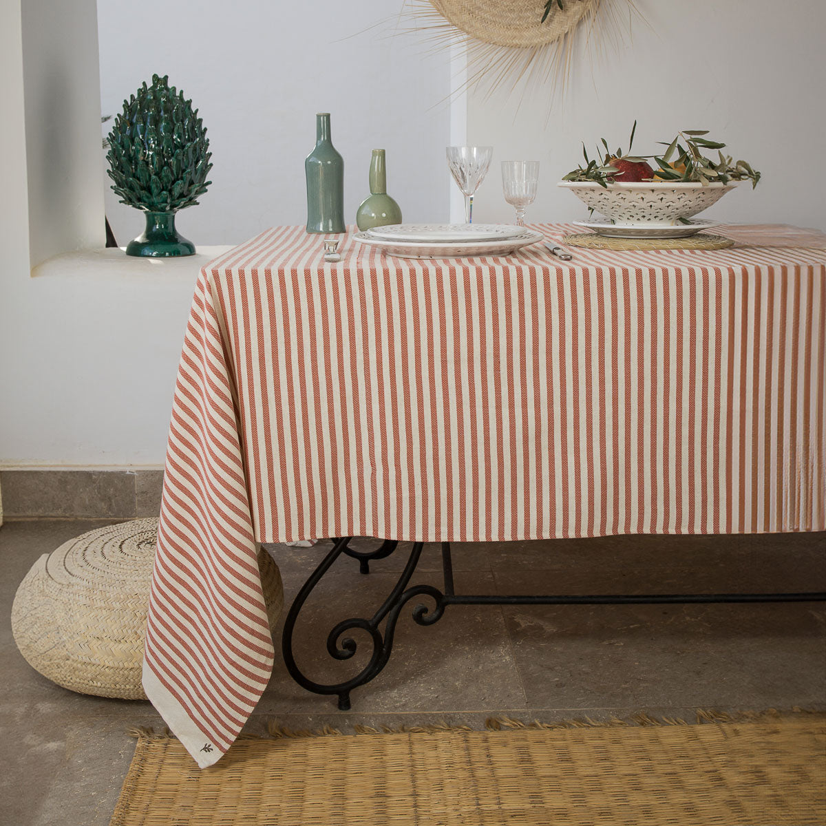 Hossegor - Mantel - Algodón - Ladrillo