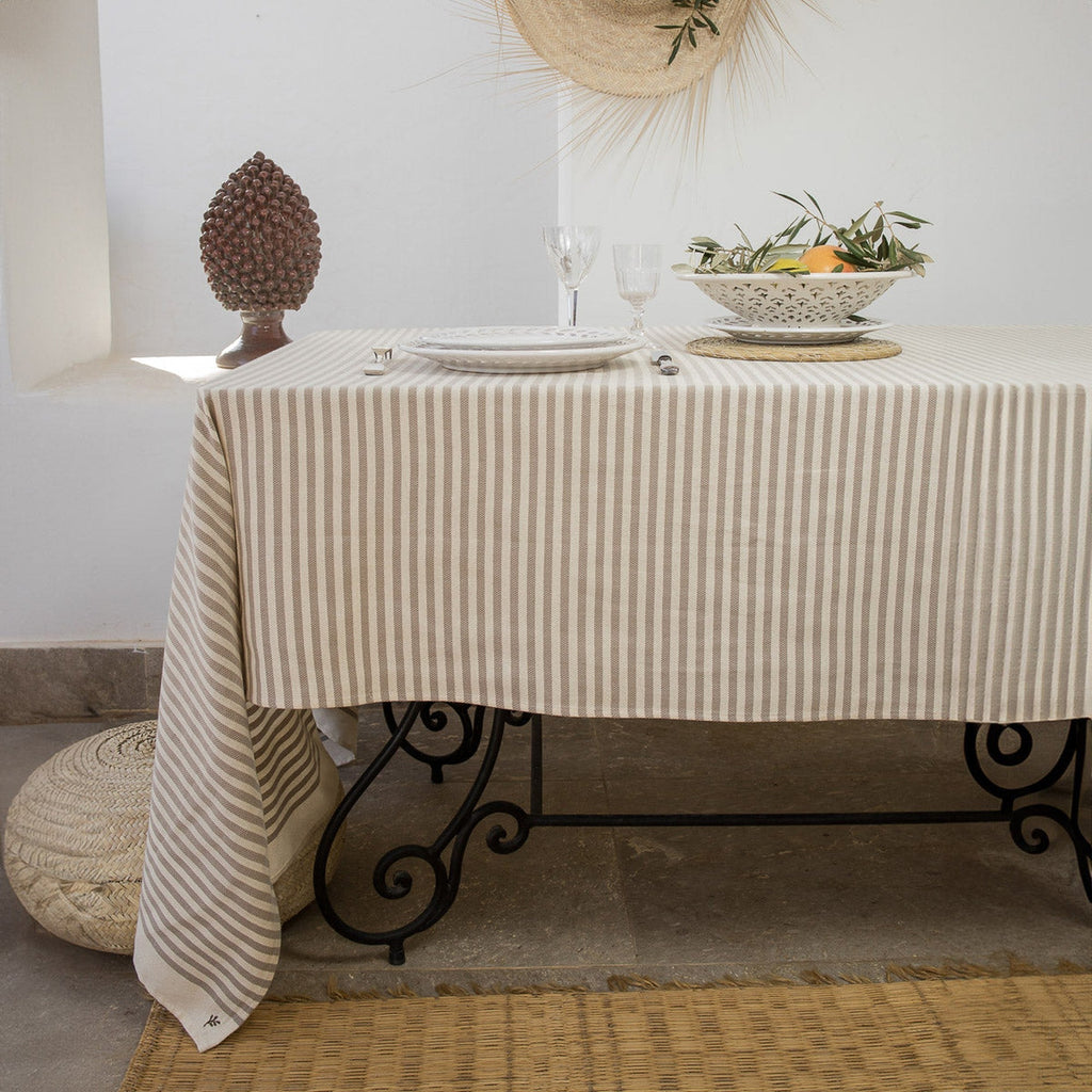 Hossegor - Mantel - Algodón - Topo