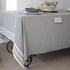 Cotton Tablecloth 150x250 - Mahdia - Medium Grey
