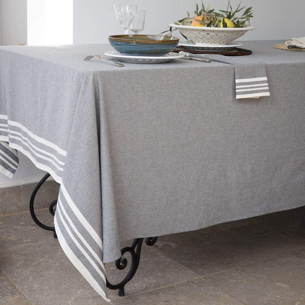 Mahdia - Mantel - Algodón - Gris Medio