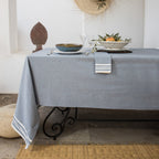 Cotton Tablecloth 180x300 - Mahdia - Denim Blue