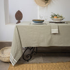 Mahdia - Mantel - Algodón - Verde Oliva