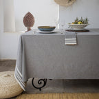 Mahdia - Mantel - Algodón - Gris Medio