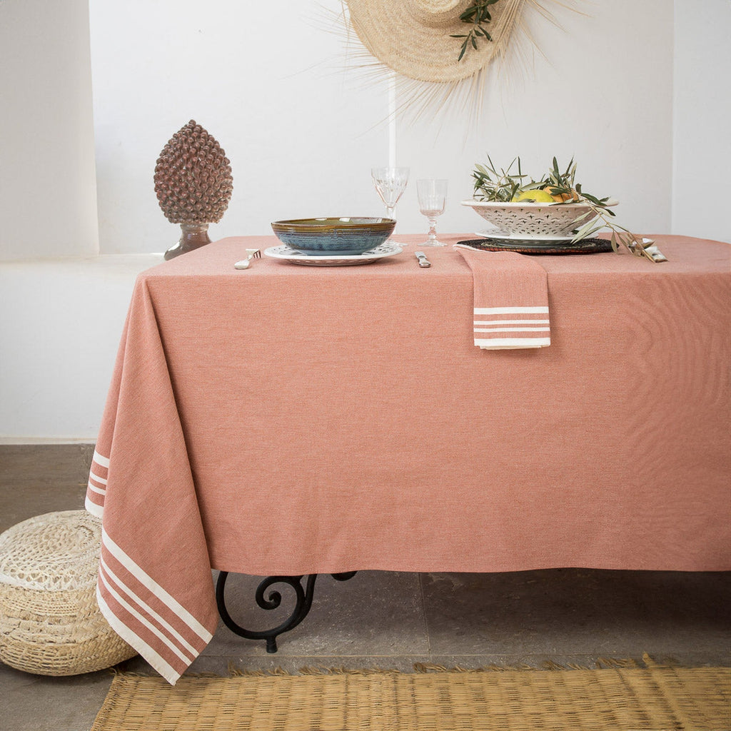 Mahdia - Tablecloth - Cotton - Terracotta Red