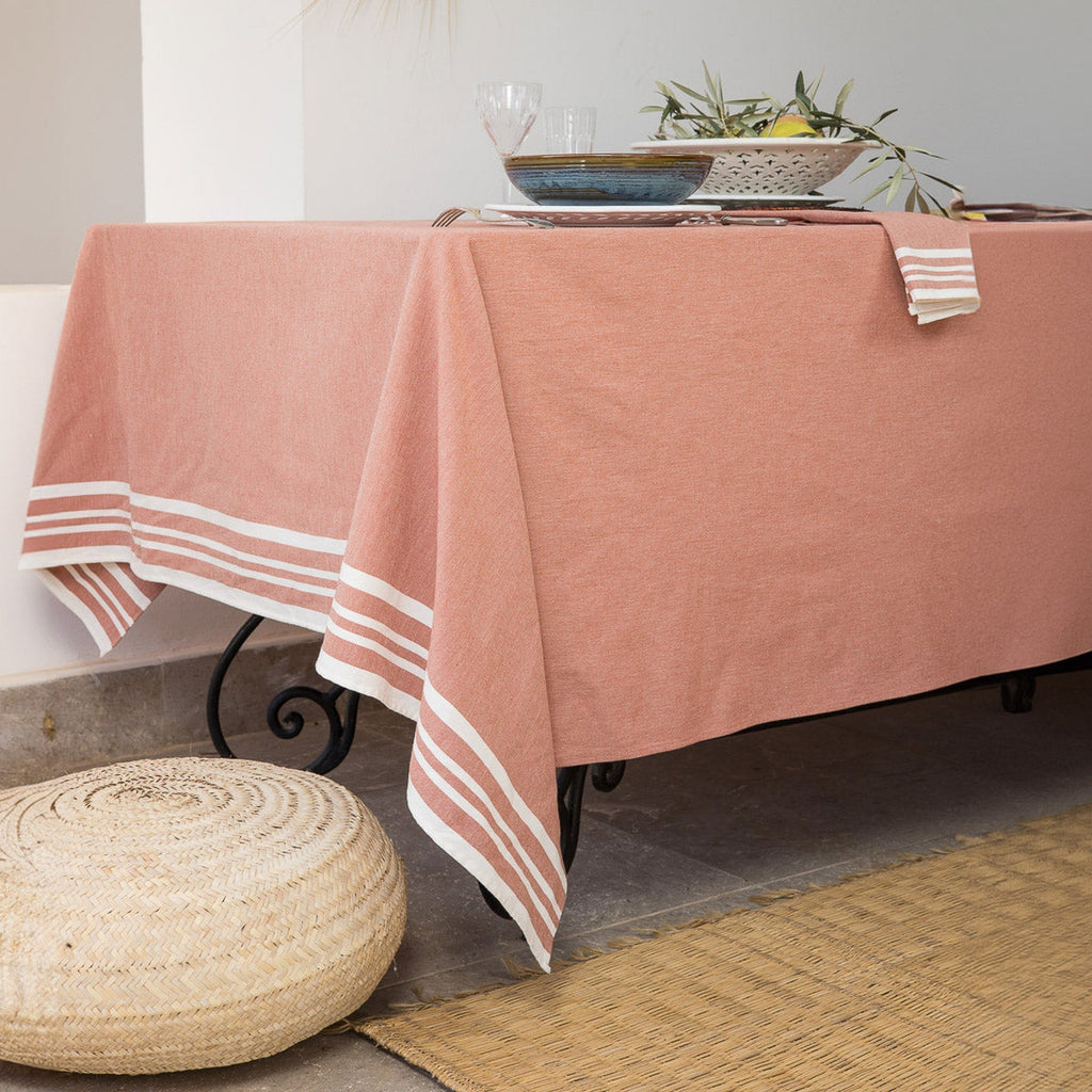 Mahdia - Tablecloth - Cotton - Terracotta Red