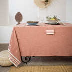 Mahdia - Table Set - Cotton - Terracotta Red