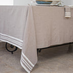 Tablecloth &amp; 4 Cotton Napkins 150X250 - Mahdia - Taupe