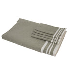 Tablecloth &amp; 8 Cotton Napkins 180x350 - Mahdia - Olive Green