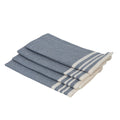Set of 4 Cotton Napkins 45x45 - Mahdia - Denim Blue