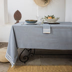 Set of 4 Cotton Napkins 45x45 - Mahdia - Denim Blue