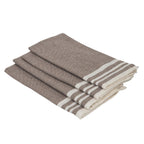Set of 4 Cotton Napkins 45x45 - Mahdia - Taupe