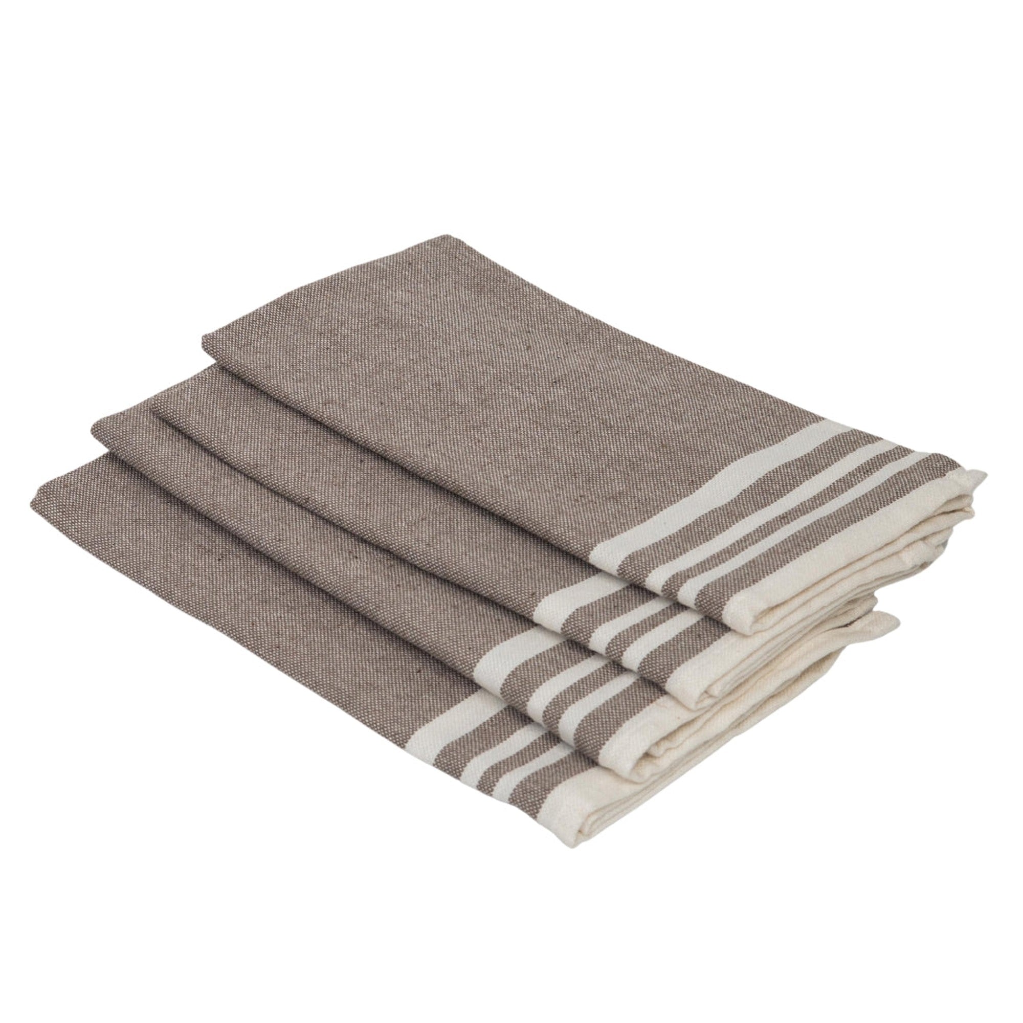 Set of 4 Cotton Napkins 45x45 - Mahdia - Taupe