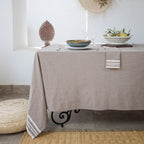 Set of 4 Cotton Napkins 45x45 - Mahdia - Taupe