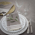 Set of 4 Cotton Napkins 45x45 - Mahdia - Taupe