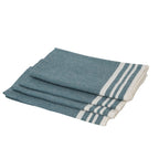 Set of 4 Cotton Napkins 45x45 - Mahdia - Petrol Blue