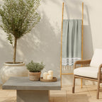 Fouta Coton 100X200 Newport Vert Céladon