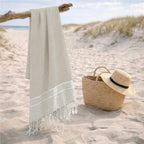 Sienna - Fouta Jacquard - Beige Lin