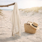 Sienna - Fouta Jacquard - Beige Lin