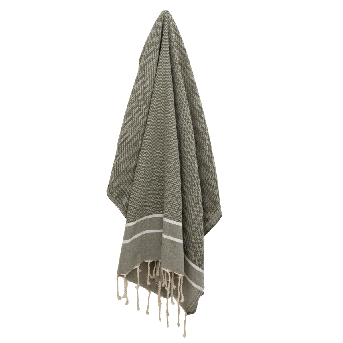 Sienna - Fouta Jacquard - Vert Olive