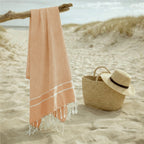 Sienna - Fouta Jacquard - Rose Argile