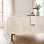 Juego De 4 Servilletas De Mesa Guetary - Lino Beige / Blanco - Algodón