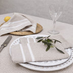 Juego de 4 servilletas Sienna - Beige - Algodón